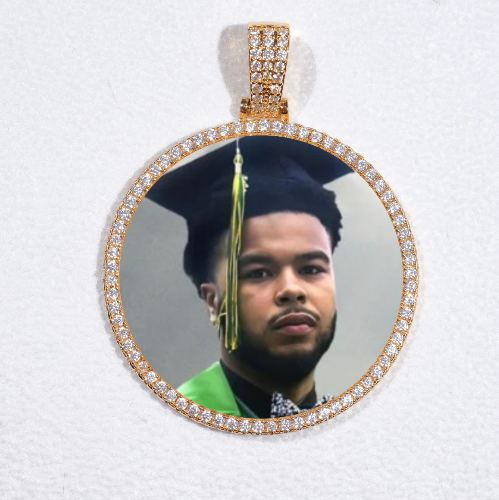 MEDIUM 3D CIRCLE CUSTOM PICTURE PENDANT