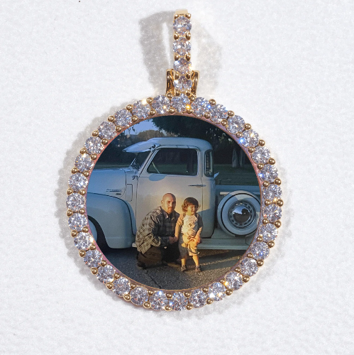 3D CIRCLE CUSTOM PICTURE PENDANT SMALL SIZE