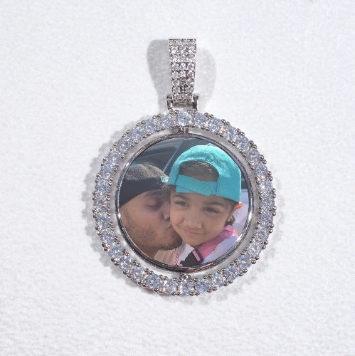 3D Spinning 2-Faced Custom Picture Pendant