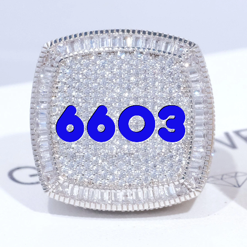 CUSTOM LETTER 3D ICED RING