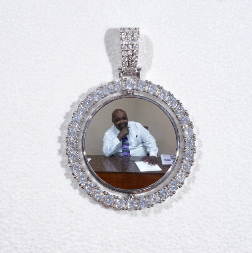 3D Spinning 2-Faced Custom Picture Pendant