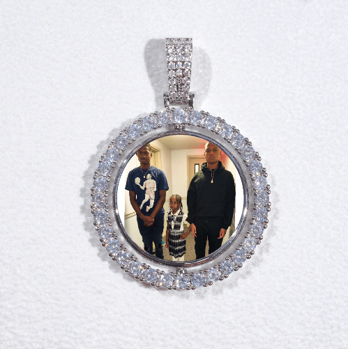 3D Spinning 2-Faced Custom Picture Pendant