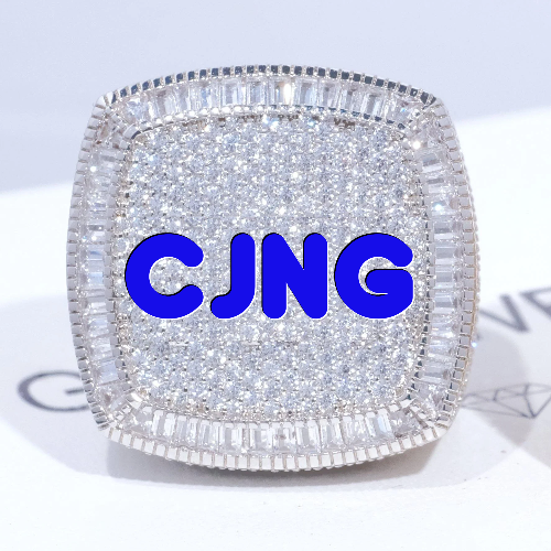 CUSTOM LETTER 3D ICED RING