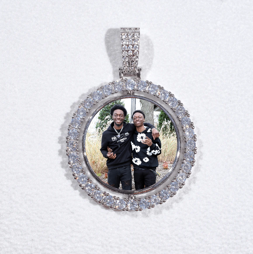 3D Spinning 2-Faced Custom Picture Pendant