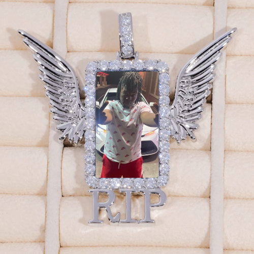RIP WING 3D CUSTOM PICTURE PENDANT