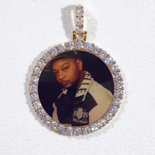 3D CIRCLE CUSTOM PICTURE PENDANT SMALL SIZE
