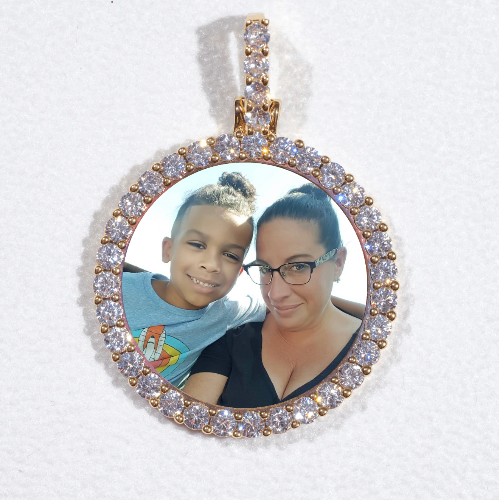 3D CIRCLE CUSTOM PICTURE PENDANT SMALL SIZE