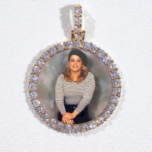 3D CIRCLE CUSTOM PICTURE PENDANT SMALL SIZE
