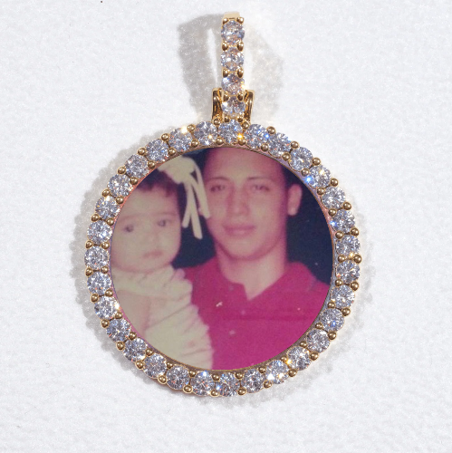 3D CIRCLE CUSTOM PICTURE PENDANT SMALL SIZE