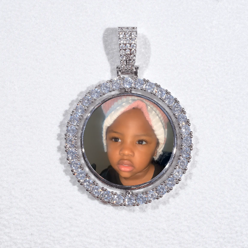 3D Spinning 2-Faced Custom Picture Pendant