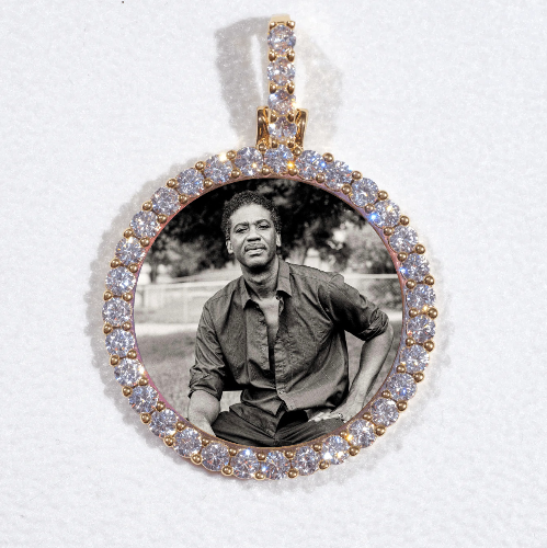 3D CIRCLE CUSTOM PICTURE PENDANT SMALL SIZE