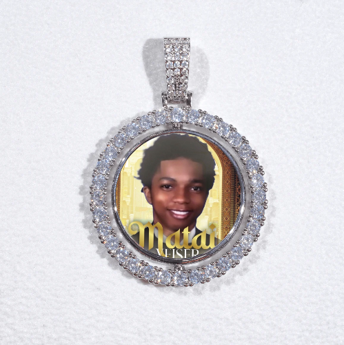 3D Spinning 2-Faced Custom Picture Pendant