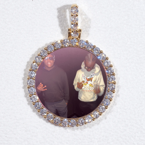 3D CIRCLE CUSTOM PICTURE PENDANT SMALL SIZE