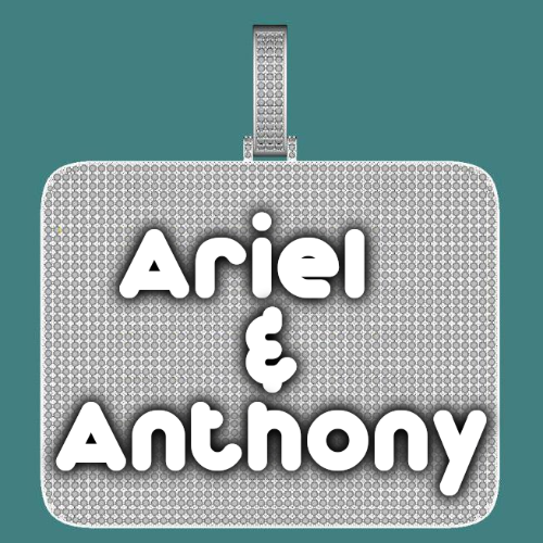 CUSTOM LETTER NECKLACE 3D BIG SQUARE