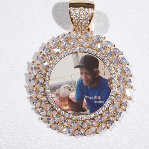 Large 3D Wheat Ear Custom Picture Pendant