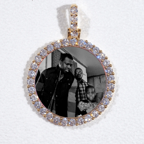 3D CIRCLE CUSTOM PICTURE PENDANT SMALL SIZE