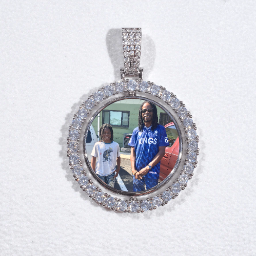 3D Spinning 2-Faced Custom Picture Pendant