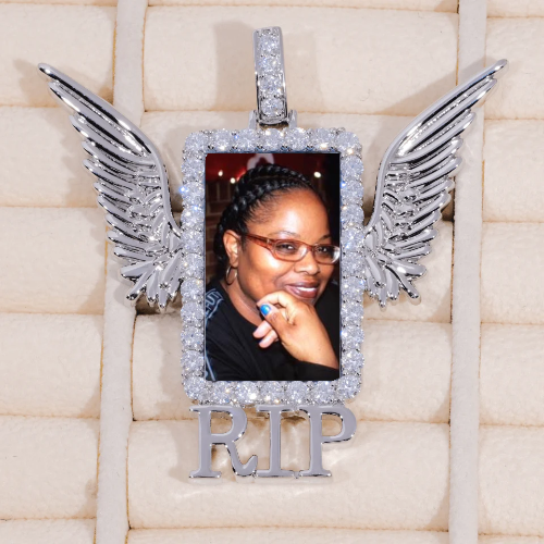 RIP WING 3D CUSTOM PICTURE PENDANT
