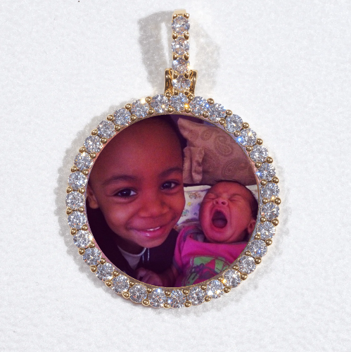 3D CIRCLE CUSTOM PICTURE PENDANT SMALL SIZE
