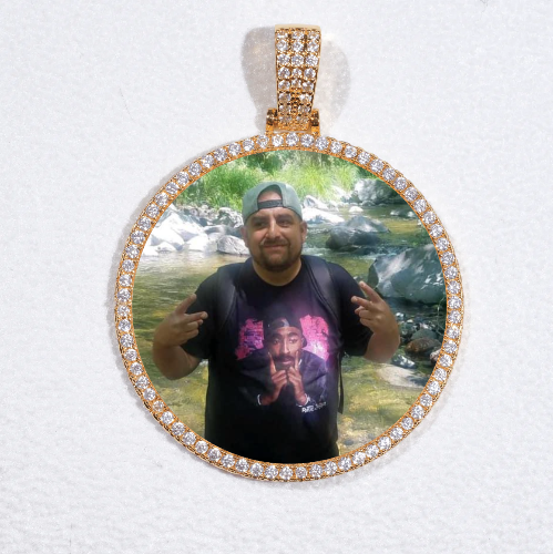 MEDIUM 3D CIRCLE CUSTOM PICTURE PENDANT