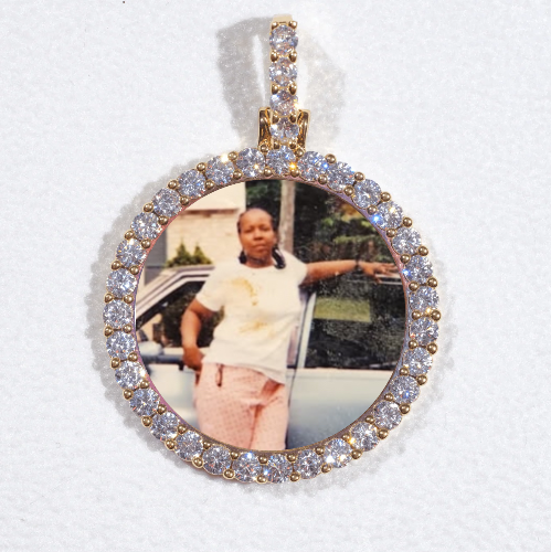 3D CIRCLE CUSTOM PICTURE PENDANT SMALL SIZE