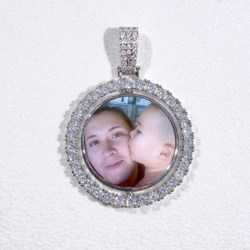 3D Spinning 2-Faced Custom Picture Pendant