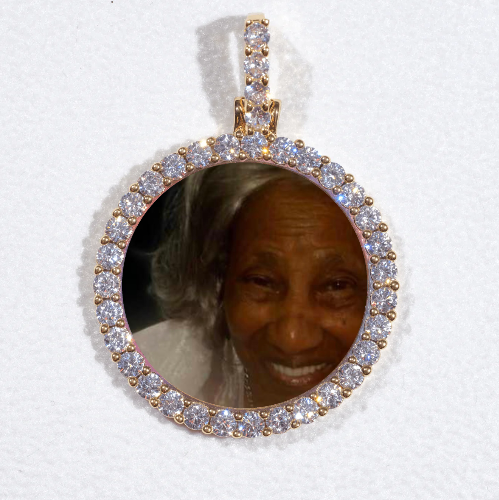 3D CIRCLE CUSTOM PICTURE PENDANT SMALL SIZE