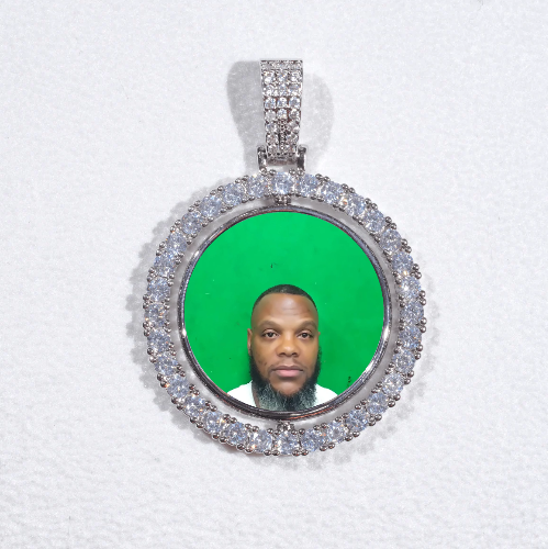3D Spinning 2-Faced Custom Picture Pendant