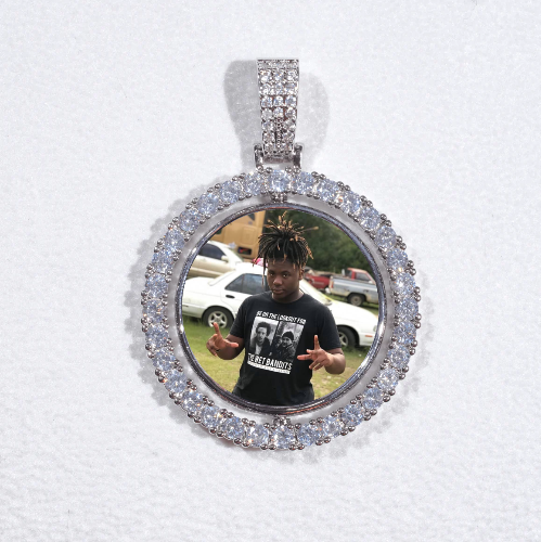 3D Spinning 2-Faced Custom Picture Pendant