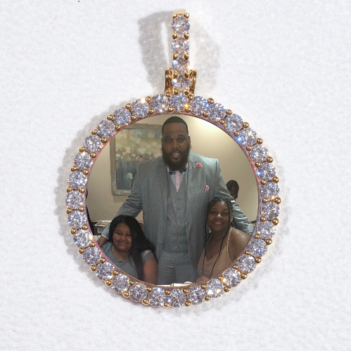 3D CIRCLE CUSTOM PICTURE PENDANT SMALL SIZE
