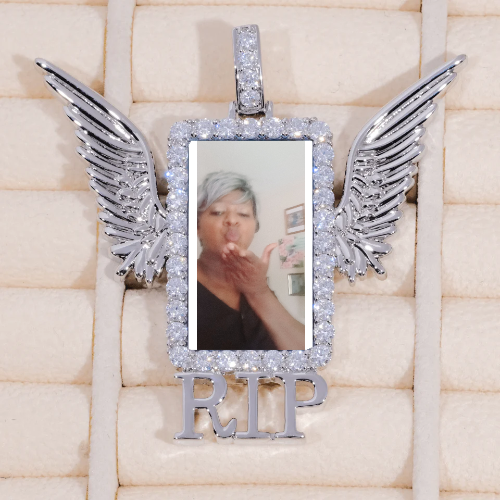 RIP WING 3D CUSTOM PICTURE PENDANT