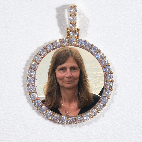 3D CIRCLE CUSTOM PICTURE PENDANT SMALL SIZE