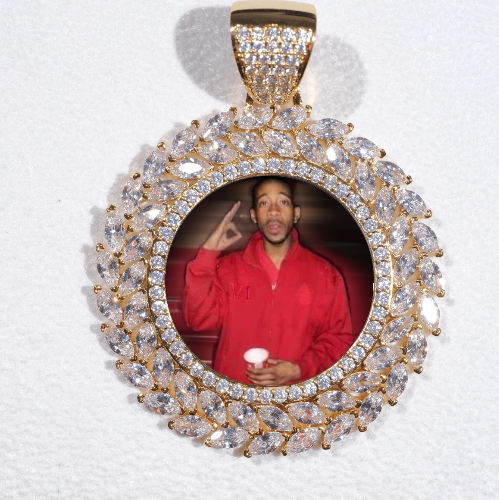 Large 3D Wheat Ear Custom Picture Pendant