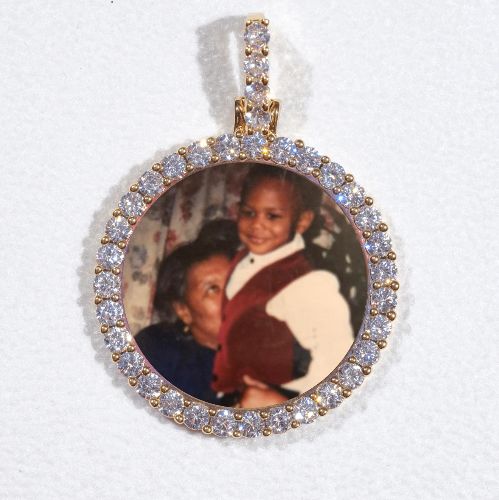 3D CIRCLE CUSTOM PICTURE PENDANT SMALL SIZE