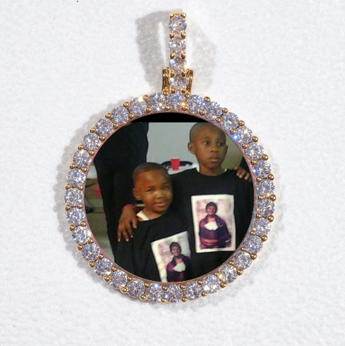 3D CIRCLE CUSTOM PICTURE PENDANT SMALL SIZE
