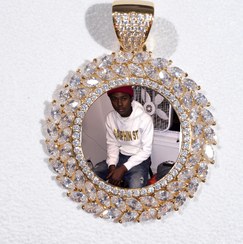 Large 3D Wheat Ear Custom Picture Pendant