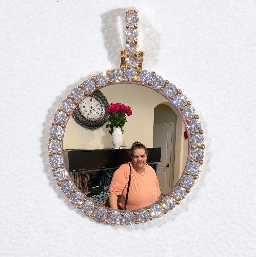 3D CIRCLE CUSTOM PICTURE PENDANT SMALL SIZE
