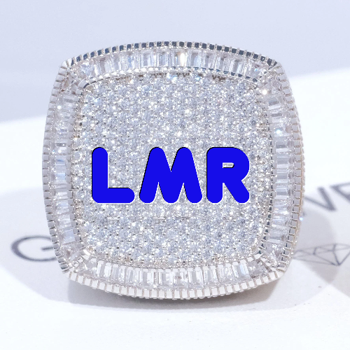 CUSTOM LETTER 3D ICED RING