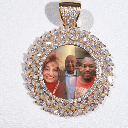 Large 3D Wheat Ear Custom Picture Pendant