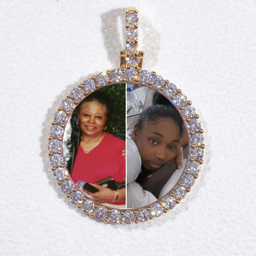 3D CIRCLE CUSTOM PICTURE PENDANT SMALL SIZE