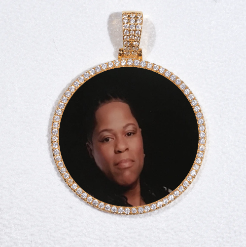 MEDIUM 3D CIRCLE CUSTOM PICTURE PENDANT