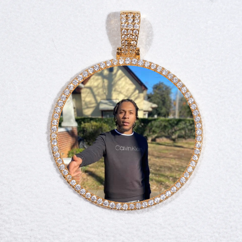 MEDIUM 3D CIRCLE CUSTOM PICTURE PENDANT