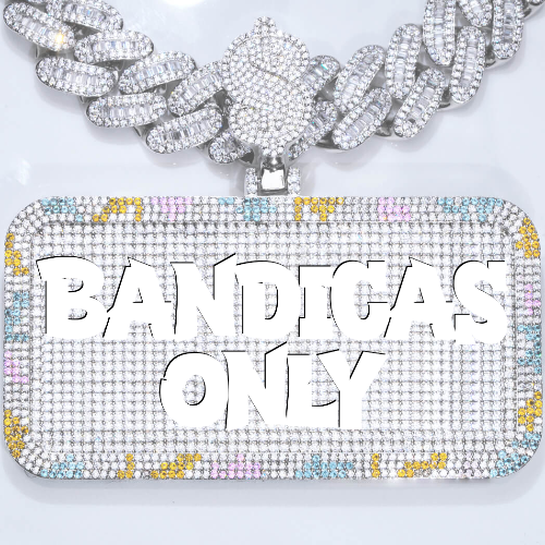 CUSTOM LETTER NECKLACE 3D COLORFUL SQUARE