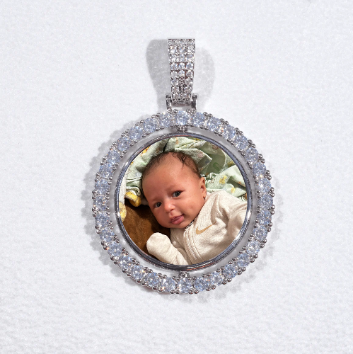 3D Spinning 2-Faced Custom Picture Pendant