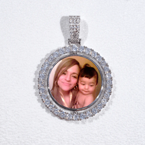 3D Spinning 2-Faced Custom Picture Pendant