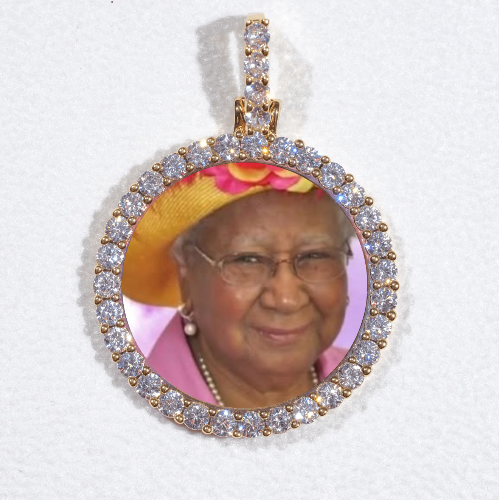 3D CIRCLE CUSTOM PICTURE PENDANT SMALL SIZE