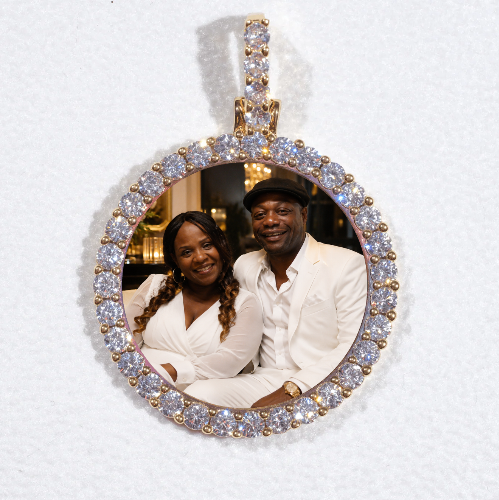 3D CIRCLE CUSTOM PICTURE PENDANT SMALL SIZE