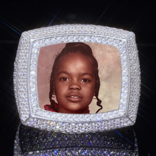 3D CUSTOM PICTURE ICED RING