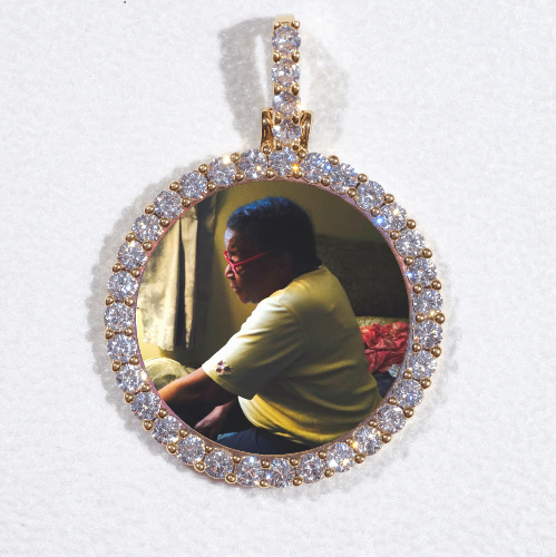3D CIRCLE CUSTOM PICTURE PENDANT SMALL SIZE