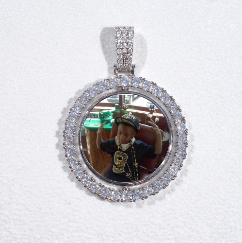 3D Spinning 2-Faced Custom Picture Pendant
